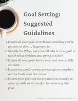 The Goal Setting Guide